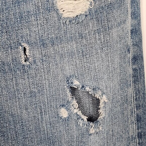 Madewell Rivet & Thread Distressed Straight-Leg Jeans Retro Distressed Size 24 - Picture 16 of 16